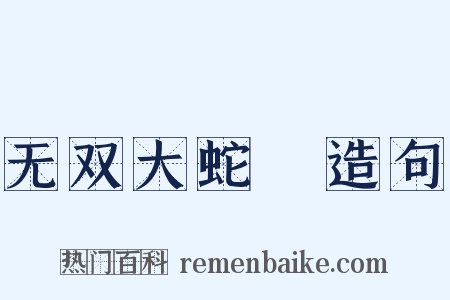 无双大蛇２造句是什么意思的图片